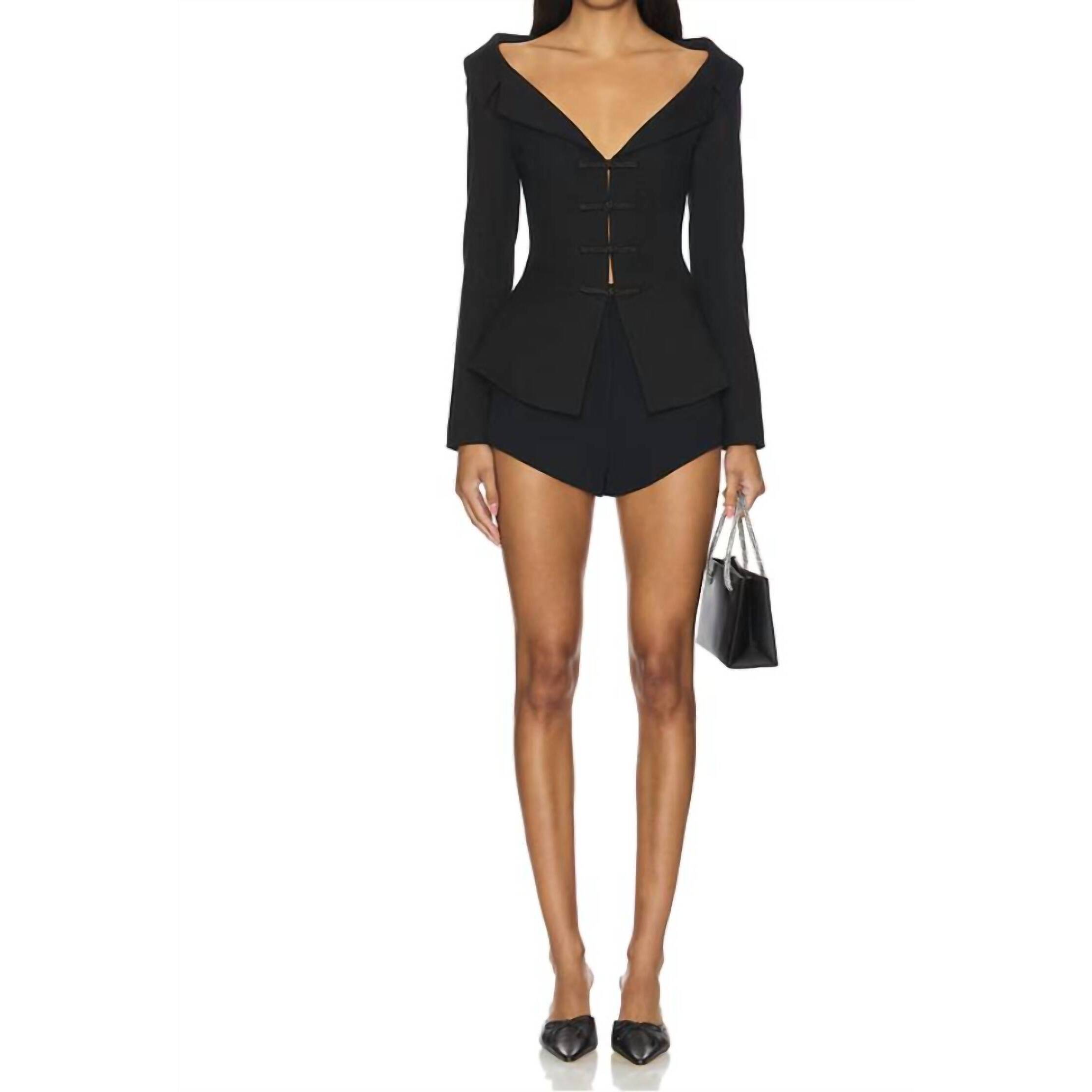 New Sau Lee Nicola Top In Black